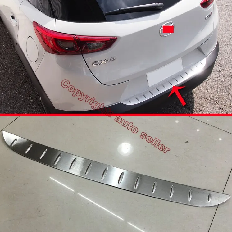 

Stainless Steel Rear Bumper Sill Protector Trim For Mazda CX-3 2015 2016 2017