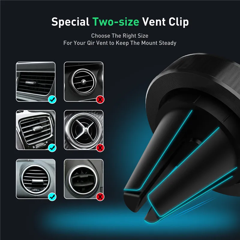 USLION Magnetische Auto Telefon Halter Air Vent Halterung Für iPhone XS MAX X 8 7 6 Plus Ständer Ma