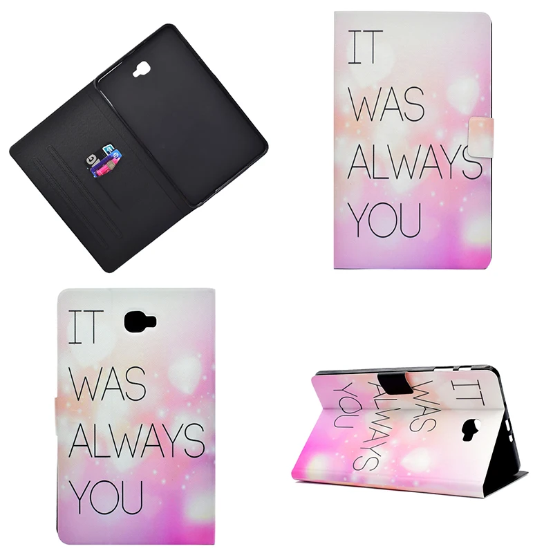 Cute Dog Cat Bunny Magnet Tablet Case For Samsung Galaxy Tab A