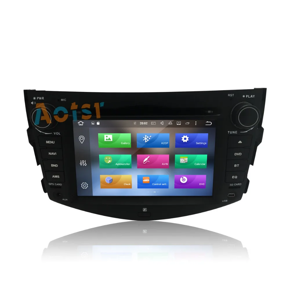 Cheap 7" 8 CORE+32GB ROM Android8.0 Car CD/DVD Player Radio Receive GPS Navigation for Toyota RAV4 2006 2007 2008 2009 2010 2011 2012 1