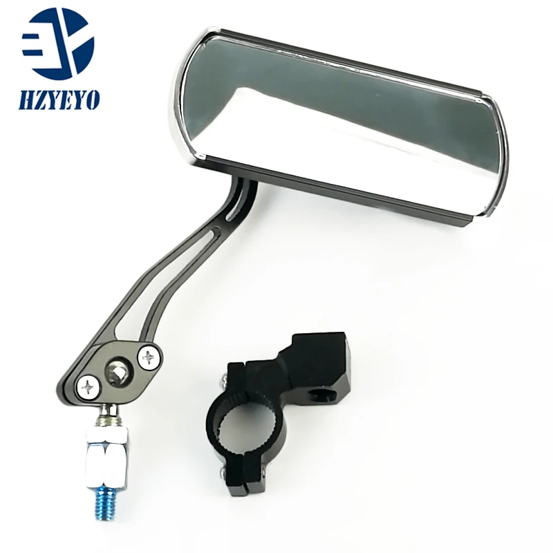 

1 PCS Expanded Motorcycle & Bicycle Rear view Mirror Reflector Rectangle Mirror Wide Angle Horizon With Holder HZYEYO P-018