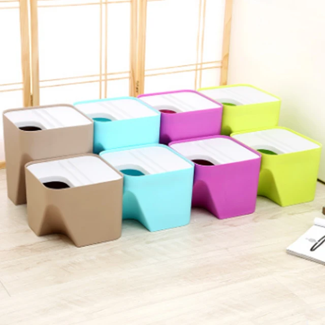 hotel plastic stackable classification ash bin creative paper basket household kitchen trash can large desktop - Plastic Stackable Bins hotel plastic stackable classification ash bin creative paper basket household kitchen trash can large desktop - Plastic Stackable Bins