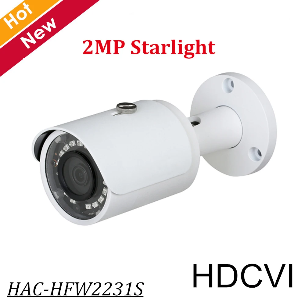 

DH Starlight IP Camera HAC-HFW2231S 2MP Starlight HDCVI IR Bullet Camera 3.6mm fixed lens Waterproof IP67 HD and SD output