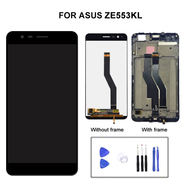 

For ASUS ZenFone 3 Zoom ZE553KL ZE553 Z01HDA LCD Screen Display+Touch Panel Digitizer With Frame For ZE553KL Z01HDA LCD Display