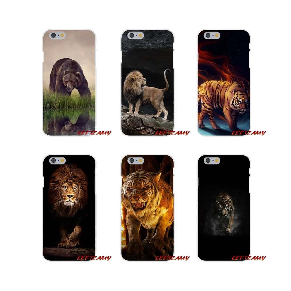 Аксессуары чехлы для телефонов Xiaomi Mi6 Mi 6 A1 Max Mix 2 5X 6X Redmi Note 5 5A 4X 4A 4 3 Plus Pro Bear Lion Tiger |