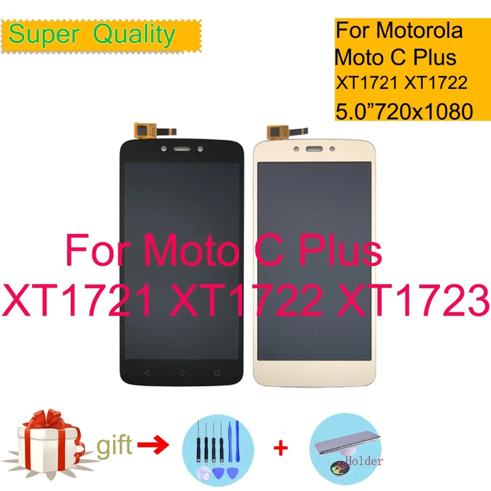 

5.0" For Motorola Moto C Plus CPlus XT1721 XT1722 LCD Display Touch Screen Digitizer Sensor Complete LCD Assembly Replacement