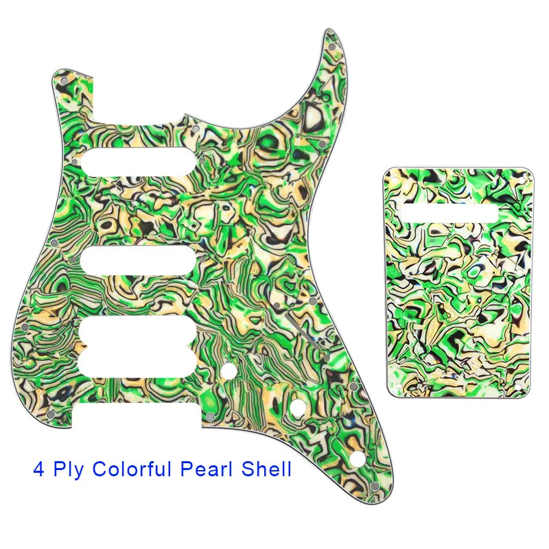 Pleroo аксессуары для гитары накладку с задней пластиной и шурупы Fender Stratocaster плеер Humbucker Стандартный ST HSS ra