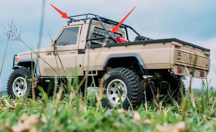 Металлическая багажная стойка для toyota land cruiser 70Body LC70 killerbody 1/10 48601 RCW4D TF2 LWB Z