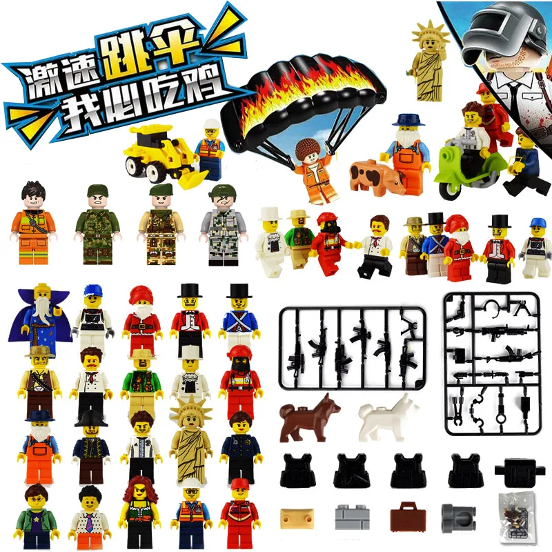 

12Pcs/set Military Special Forces Soldiers Bricks Figures Guns Weapons Parts Compatible Legoings Building Blocks Character Toys