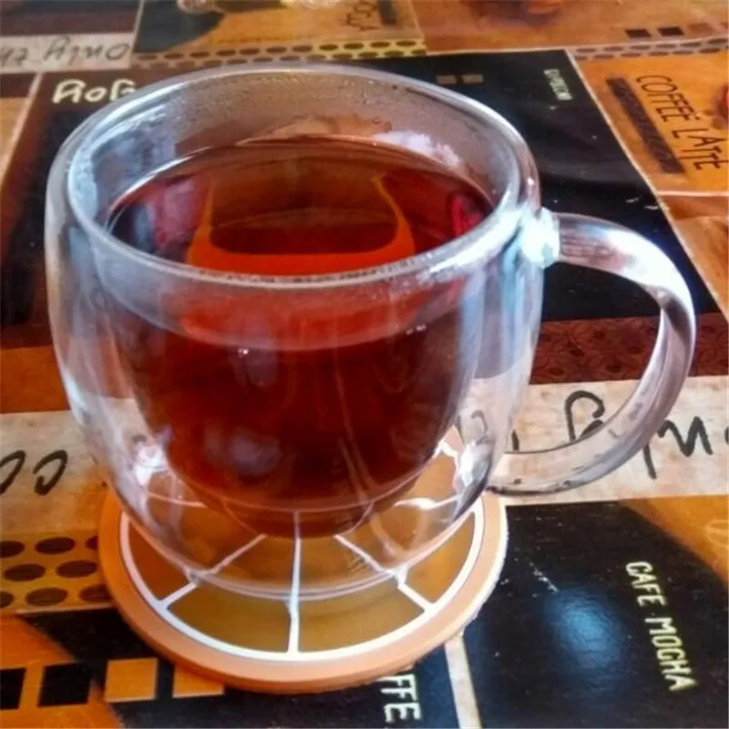 90ml 250ml Two size Double Wall Glass Cup With the Handle Coffee Mugs Kungfu Tea Cup Milk Juice Healthy Drink Mug7