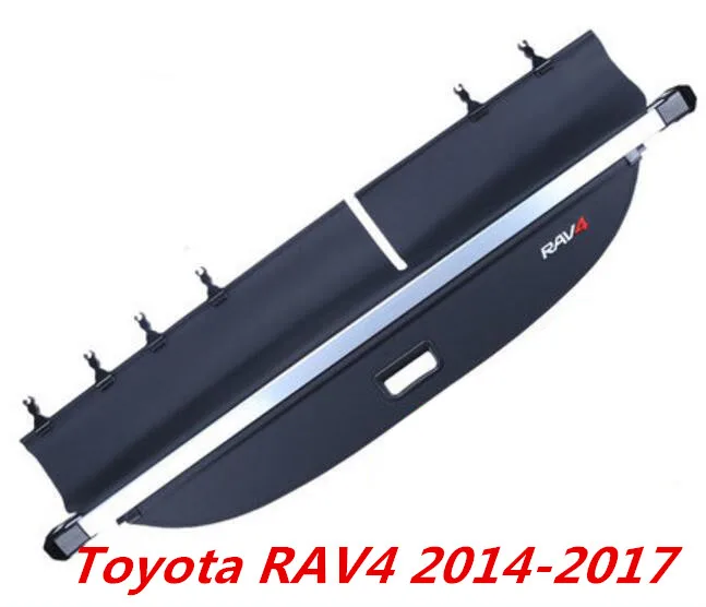 

JINHANG Car Rear Trunk Security Shield Cargo Cover High For Toyota RAV4 2016.2017 High Qualit Auto Accessories (Black, beige)