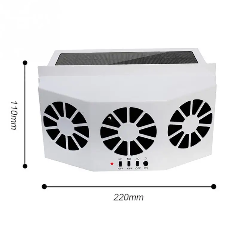3 безопасный воздушный охладитель портативный охлаждающий кондиционер Солнечная энергия вентиляционный автомобильный вытяжной вентилятор авто