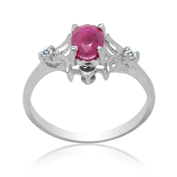 

2017 Qi Xuan_Fashion Jewelry_Red Stone Simple Elegant Woman Rings_S925 Solid Sliver Fashion Rings_Manufacturer Directly Sales