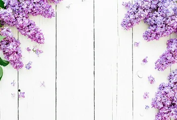 

Vinyl photography background white wood purple flowers wedding Background baby backgrounds for photo studio