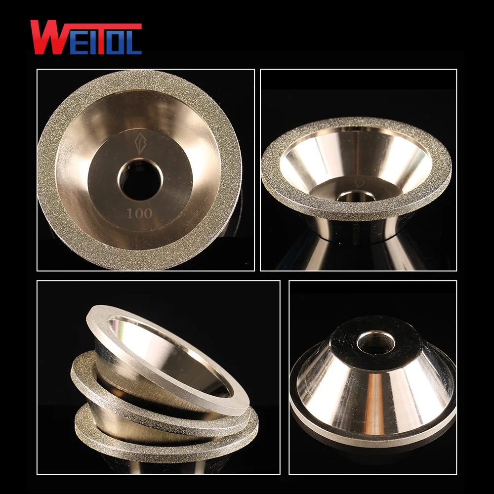 WeiTol 1 pcs High strength wear-resistant grinding wheel, Special grinding wheel for blade sharpening machine
