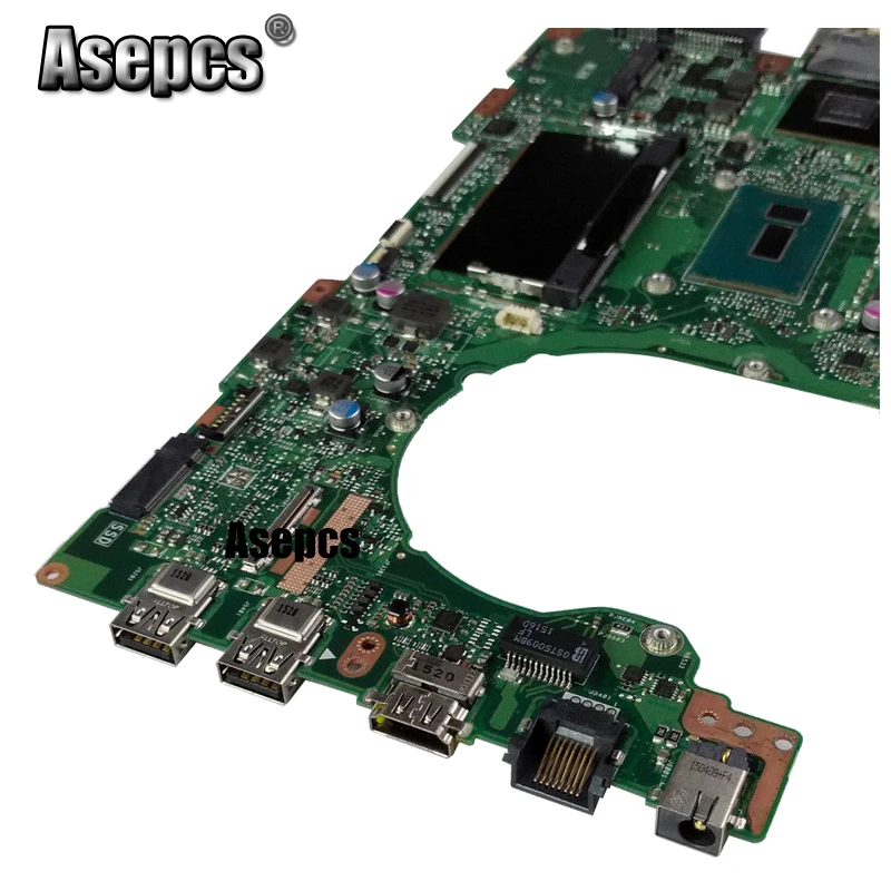 Asepcs K501LX материнская плата для ноутбука ASUS A501L V505L K501LX K501LB K501L K501 Тесты оригинальная материнская плата 4G Оперативная память I7-5500U GTX950M