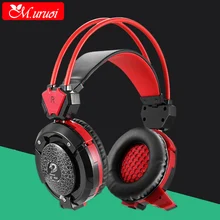 M.uruoi Luminous Earphone Gaming Headset Wired Headphones For Computer With Microphones Casque Audio Stereo Headfone For Music