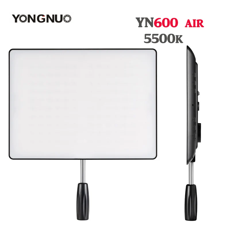 YONGNUO YN600 Air ультра тонкий светодиодный светильник для камеры, панель 5500K и 3200 K-5500 K, студийный светильник для фотосъемки, для Canon, Nikon, sony