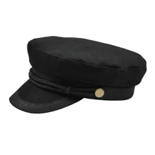Женские военные береты, шапки, матросские кепки, плоская кость, Casquette Militaire, стильная вышивка, кружевное украшение, капитан, хлопковые кепки в военном морском стиле