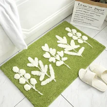 Лист шаблон пол коврик для ванной коврик на кухню двери путь ноги анти-скольжения узкий Коврик для двери пол кухонный ковер коврик для ванной