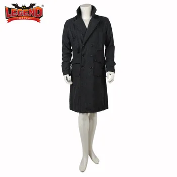 

Sherlock Holmes Men Winter Long Trench Coat wool jacket cosplay costume custom made