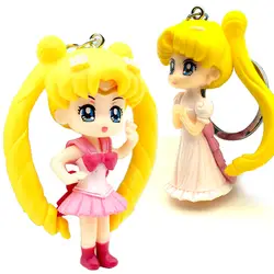Рождественские подарки Японии аниме фигурку кукла, игрушки для девочек кулон Мини Сейлор брелок луна