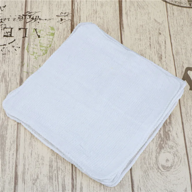 

6pcs White Square Cotton Face Hand Car Cloth Towel House Cleaning Household Supplies Practical