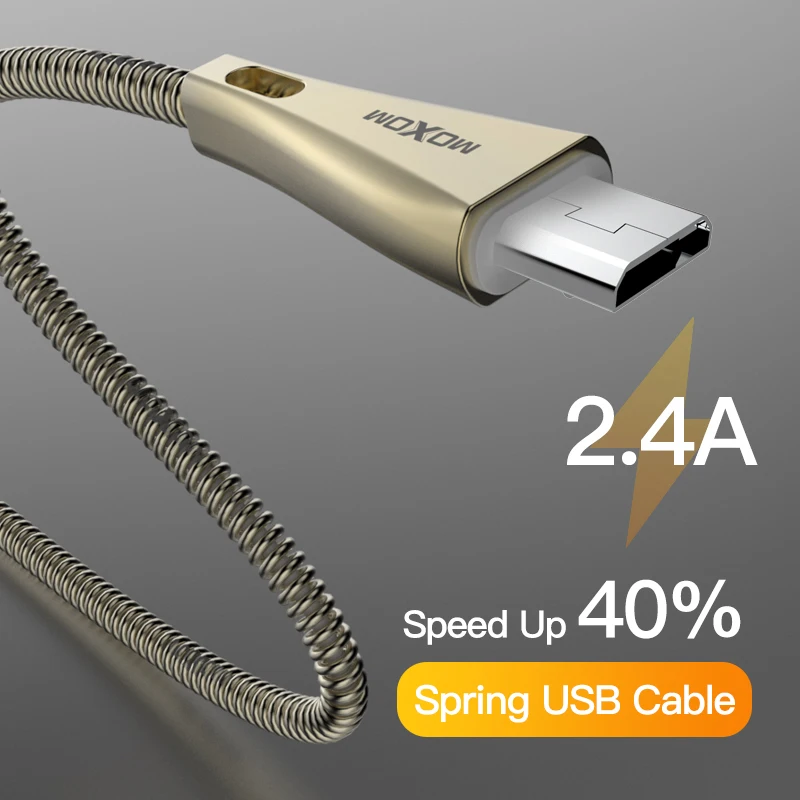 

MOXOM 1M Micro Usb Fast Charging Data Cable For Samsung Xiaomi Huawei Lg HTC Oppo Vivo Android Smartphone Universal