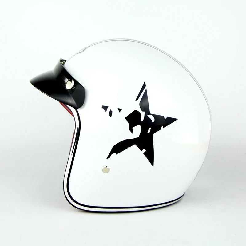 

Motorcycle Retro Helmet Harley Motor Open Face Protective Safety Casco Bike Capacete CG513