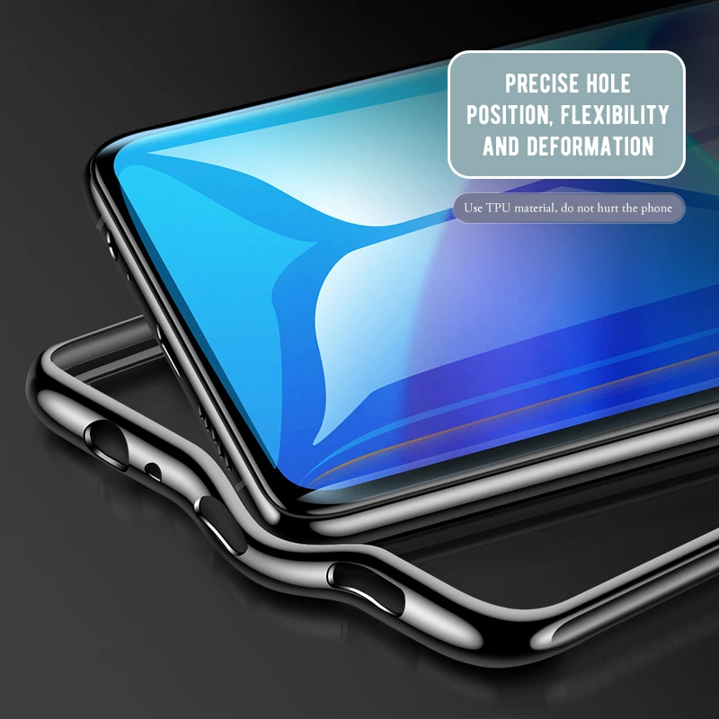 Мягкий чехол для телефона Huawei P30 pro задняя крышка из ТПУ с противоударным бампером
