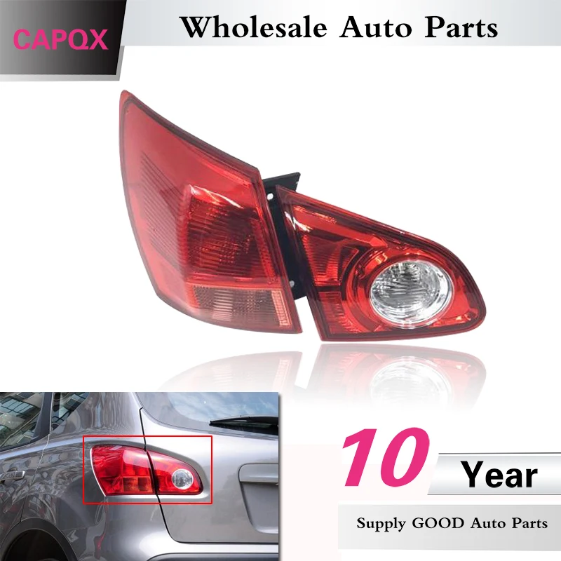 

CAPQX Rear taillight Brake Light Stop Lamp For Nissan Qashqai Dualis J10 2008-2015 Tail lamp taillamp Inner & Outer