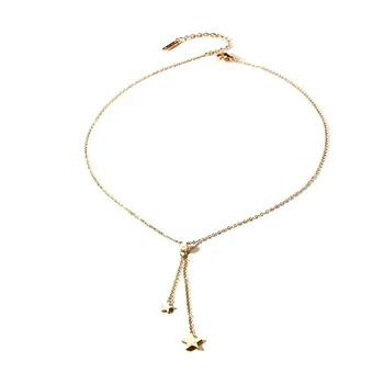 

Fashion Gold Color Stars Shape Necklaces For Women Necklaces Pendants Romantic Female Clavicle Rose Gold Color Necklace Ladies