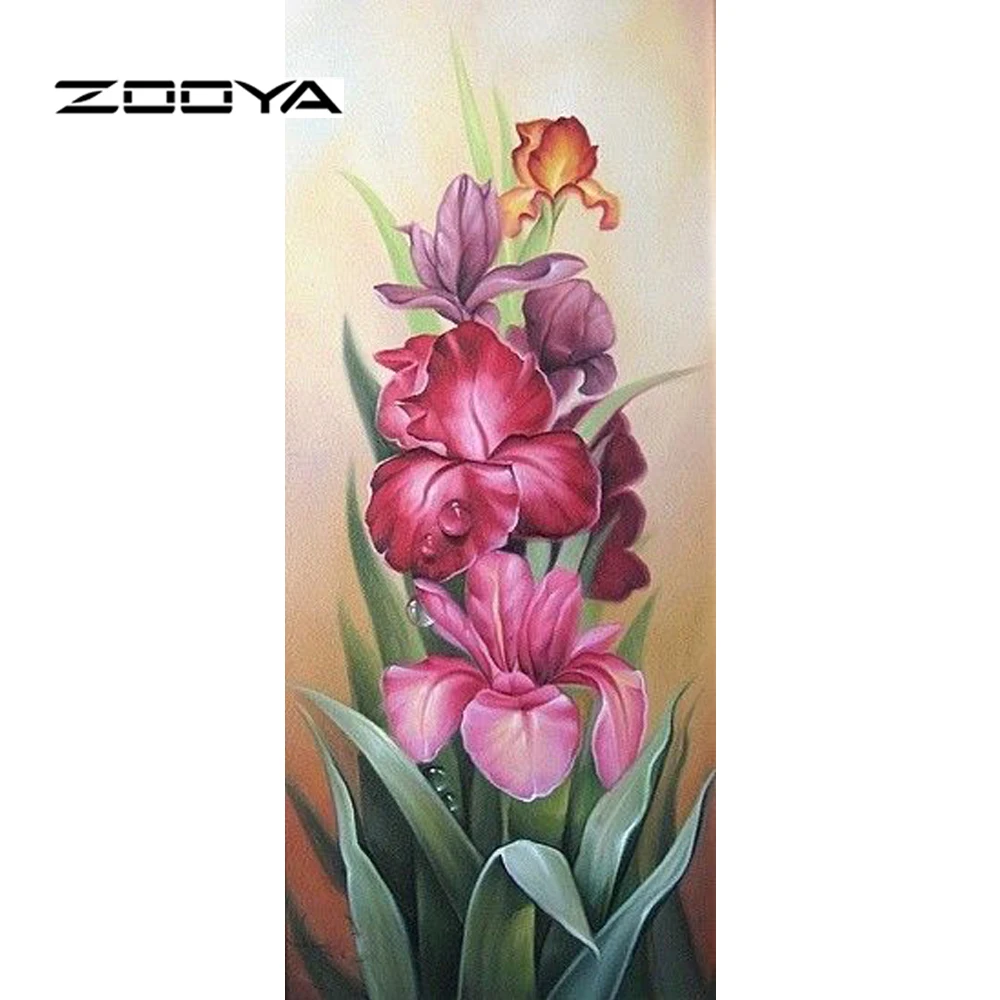 

ZOOYA Diamond Embroidery Flower Diamond Painting Diamond Mosaic Needlework DIY Kits Craft Decorative Pictures Rhinestones BB1578