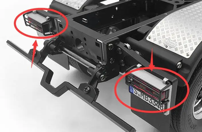 BENZ Actros Led Grille cover For 1/14 TAMIYA Tractor HOBBY R730 R620 R470 MAN TGX TGS VOLVO 3363 1851 | Игрушки и хобби