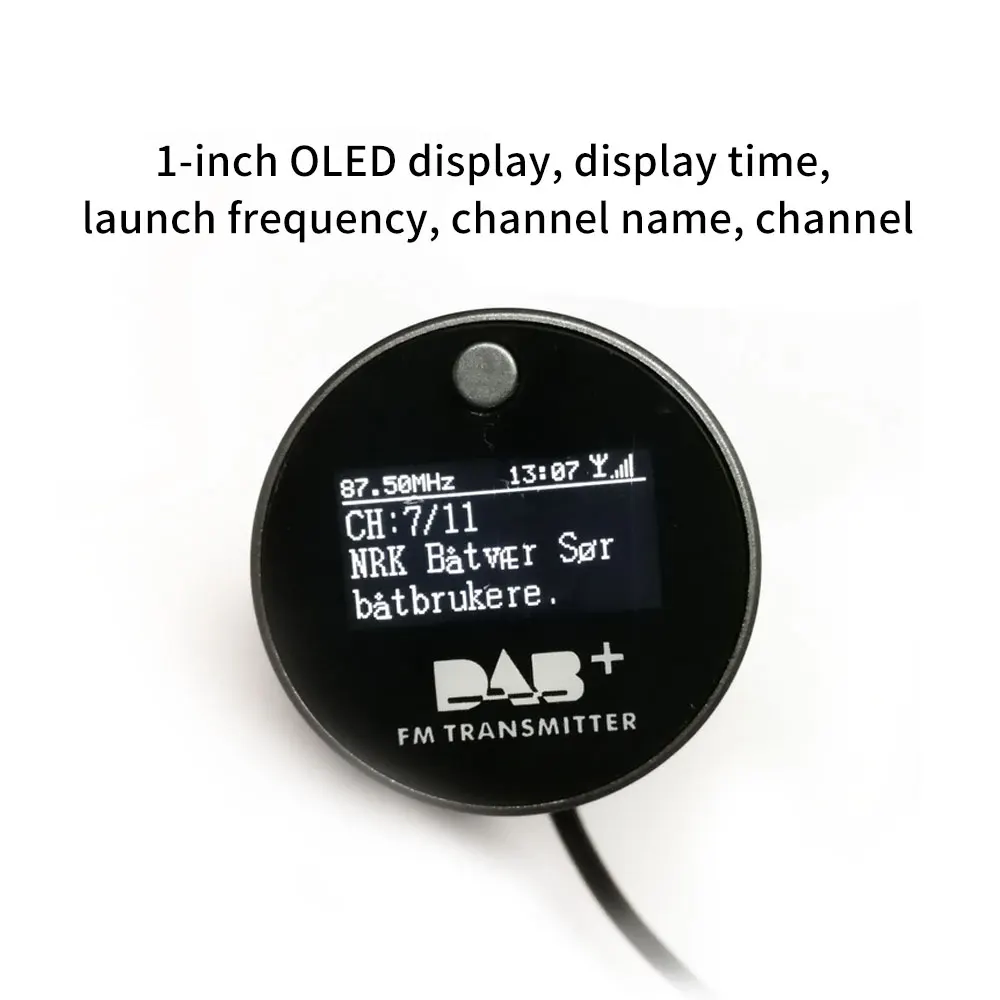 Автомобильный DAB+ радиоприемник fm-передатчик Универсальный Plug-and-Play DAB+ тюнер Автомобильный музыкальный плеер USB зарядное устройство 5 В/2,4 А для iPhone