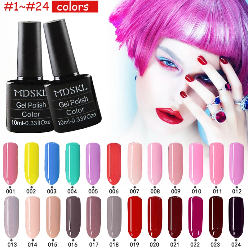 MDSKL 132 Colors beauty UV Gel font b Nail b font Polish 10ML Soak off font