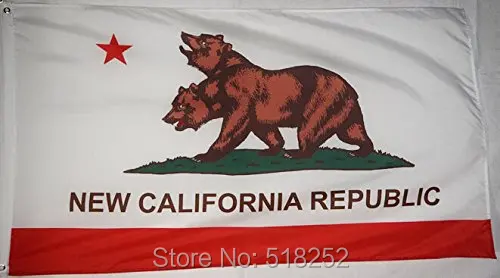 

Tinuos New California Republic Flag 3x5 FT 150X90CM Banner 100D Polyester Custom flag grommets 6038, free shipping