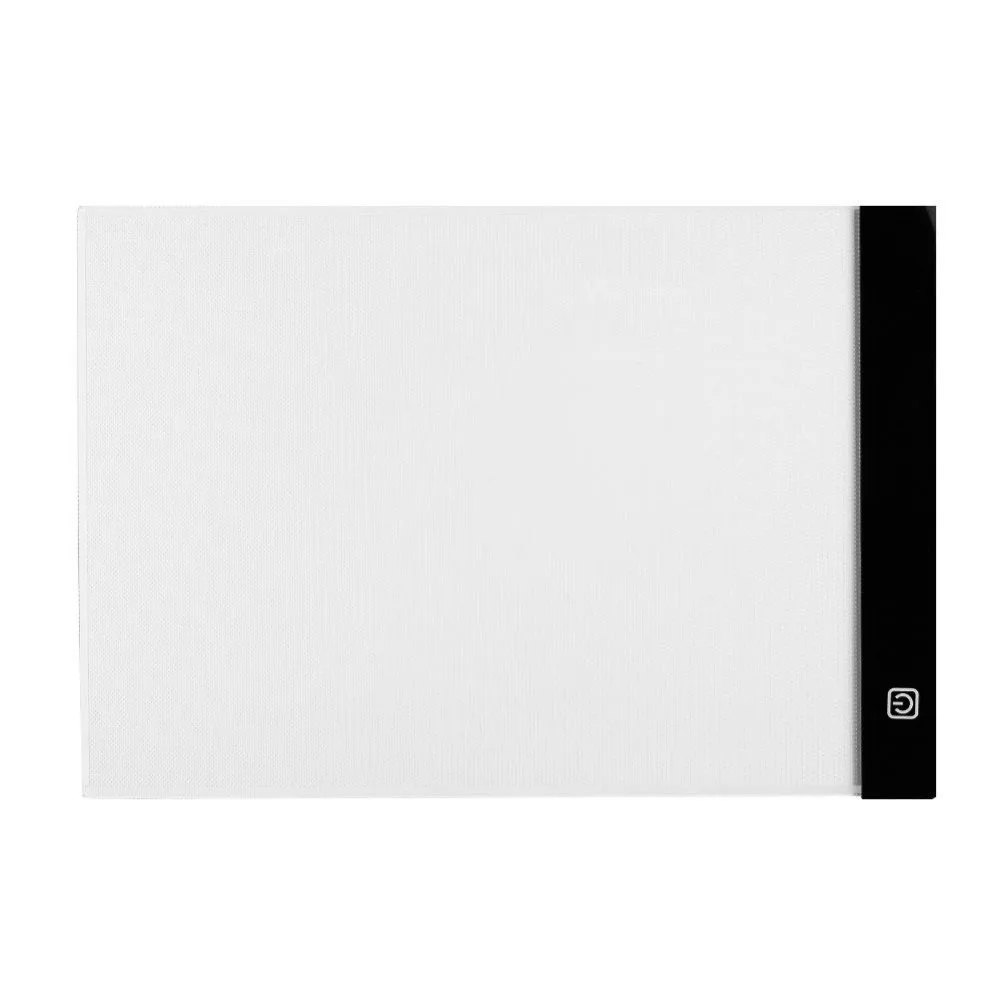 Светодио дный свет чертежный стол USB Pad A4 копию доска Регулируемый Яркость копирования эскиз отслеживание Дисплей доска для рисования белый