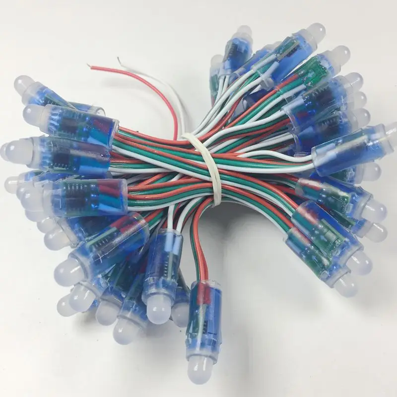 1000 шт./лот 12 мм WS2811 UCS1903 светодиодный пиксельный модуль DC 5 В вход IP68