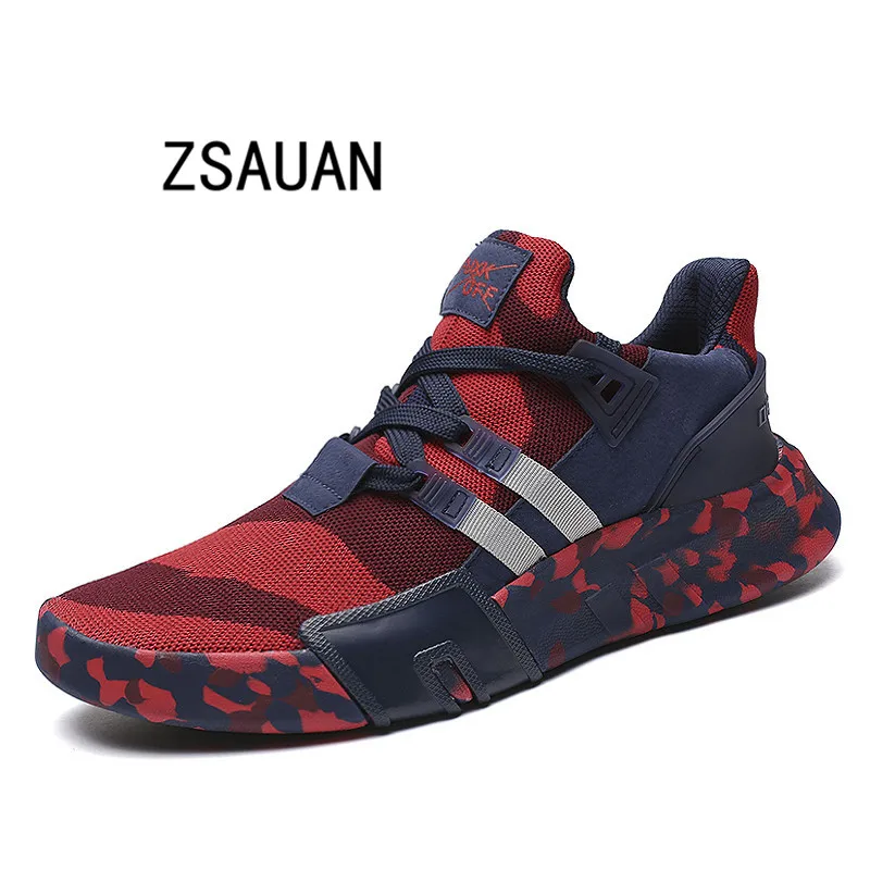 

ZSAUAN Big Size 39-46 Men's Mesh Sneakers Lightweight Casual Shoe For Men Hot Sale Summer Zapatillas Hombre 2019 Knitted Loafers