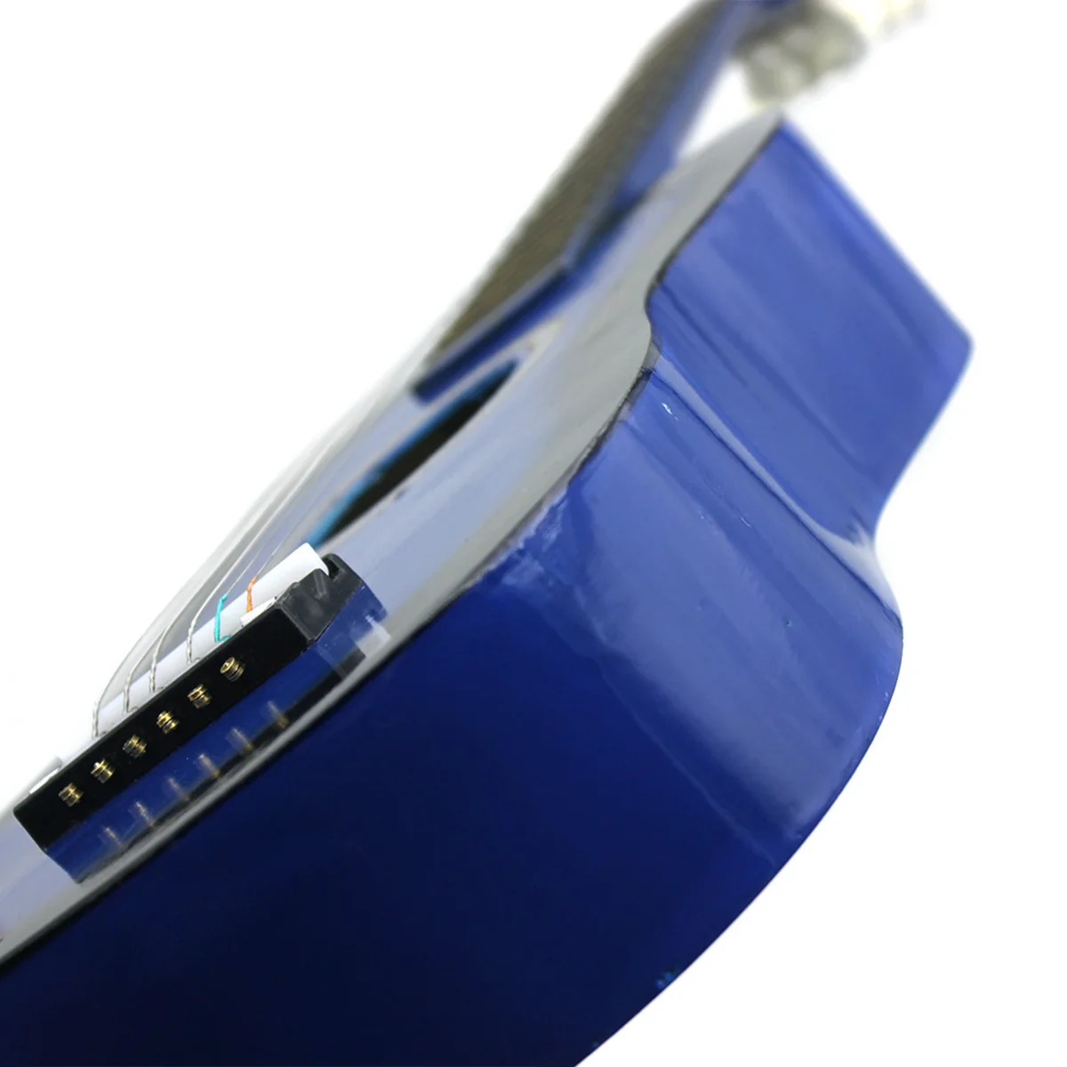 SEWS-IRIN мини 23 дюймов липа 12 Лады 6 струнная акустическая гитара с палочки и струны для детей/начинающих - Цвет: Blue