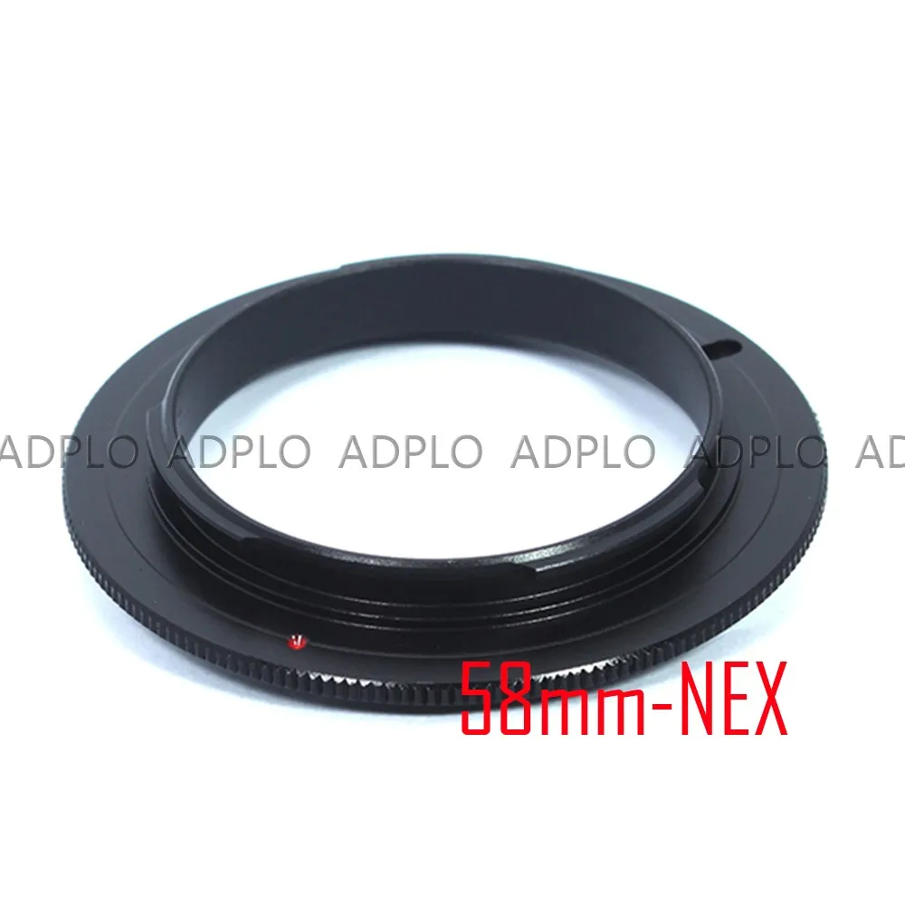 Pixco 49 мм 52 мм 55 мм 58 мм макрообъектив обратного Адаптера Кольцо для sony E Mount NEX камера