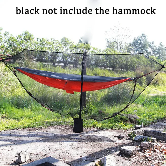 Nylon 330x150cm Hammock Mosquito Net Detachable Encryption Mesh Anti