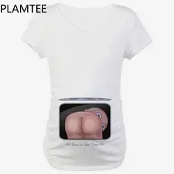 Plamtee Грудное вскармливание футболка Средства ухода за кожей для будущих мам Костюмы Детские печати футболки Летние Рубашка с короткими