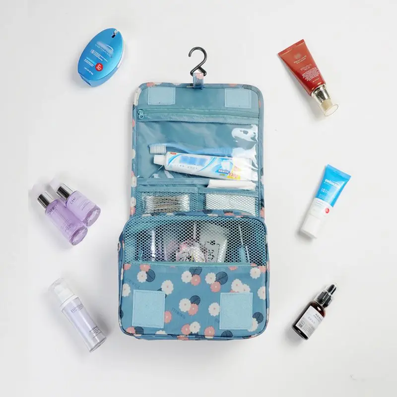 Waterproof Portable Travel Set Women Cosmetic Organizer Pouch Hanging Wash Camping Bags