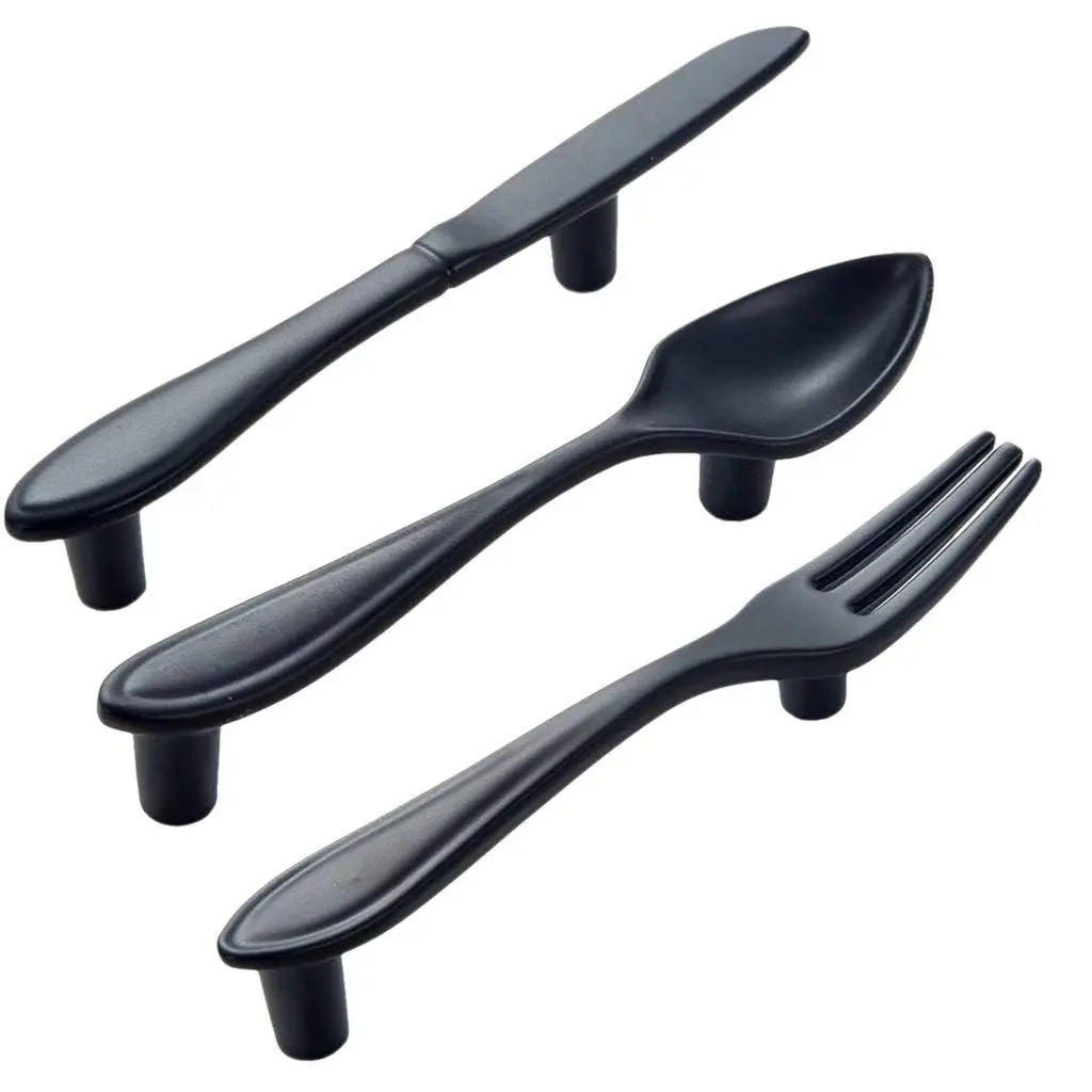 New Classic Creative Knife Fork Spoon Shape Door Handle Hardware Handle