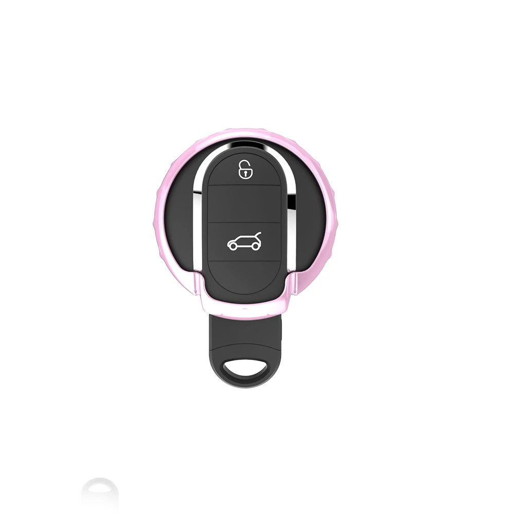 6 цветов Мягкие TPU ключа автомобиля чехол держатель подходит для Mini Cooper Clubman F56 F55 F54 ключ салона Аксессуары для девочек - Название цвета: bright pink