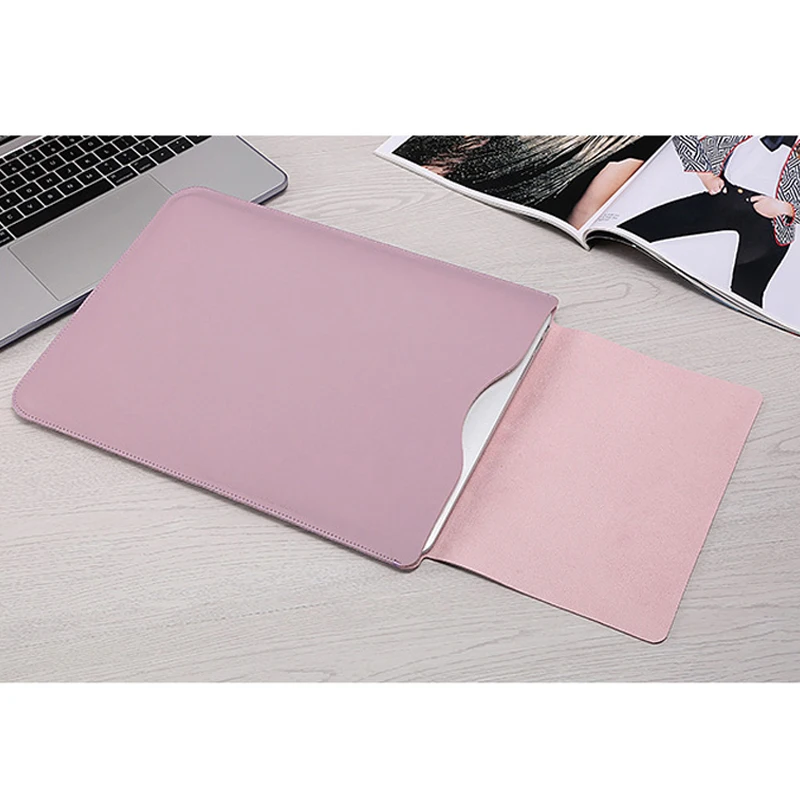 Сумка для ноутбука из искусственной кожи для Macbook Air retina 11 12, новинка 13 15, чехол для ноутбука с сенсорной панелью для Xiaomi 13,3 15,6 Surface Pro 4 5 6