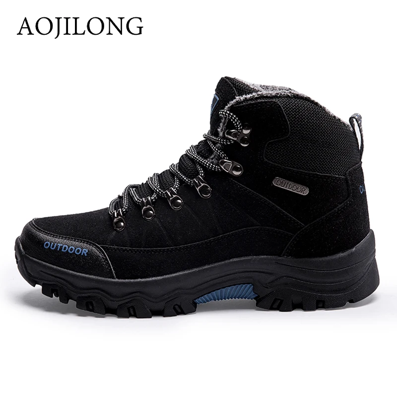 Plus Size 39 46 High Quality Hiking Shoes New Winter Brand Outdoor Mens