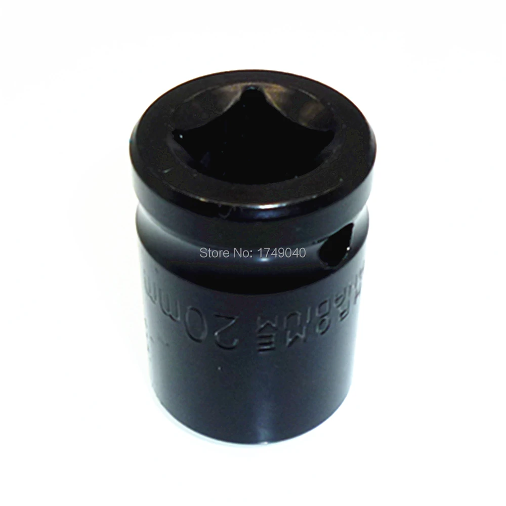 Impact Socket 1/2 Inch Square Drive 6 Point Metric Shallow Socket